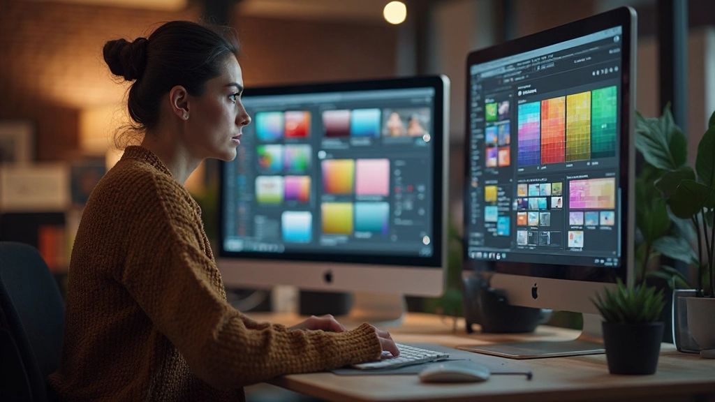 Kleurpaletselectie met complementaire kleuren en contrastcombinaties